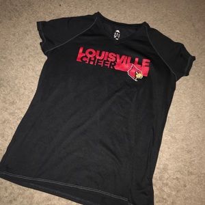 Black Louisville cheer shirt